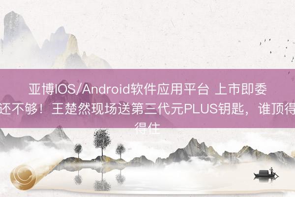亚博IOS/Android软件应用平台 上市即委派还不够！王楚然现场送第三代元PLUS钥匙，谁顶得住